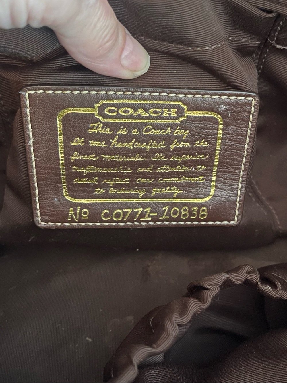 Coach Signature Canvas and Leather Tote Bag in Brown - Picture 3 of 14